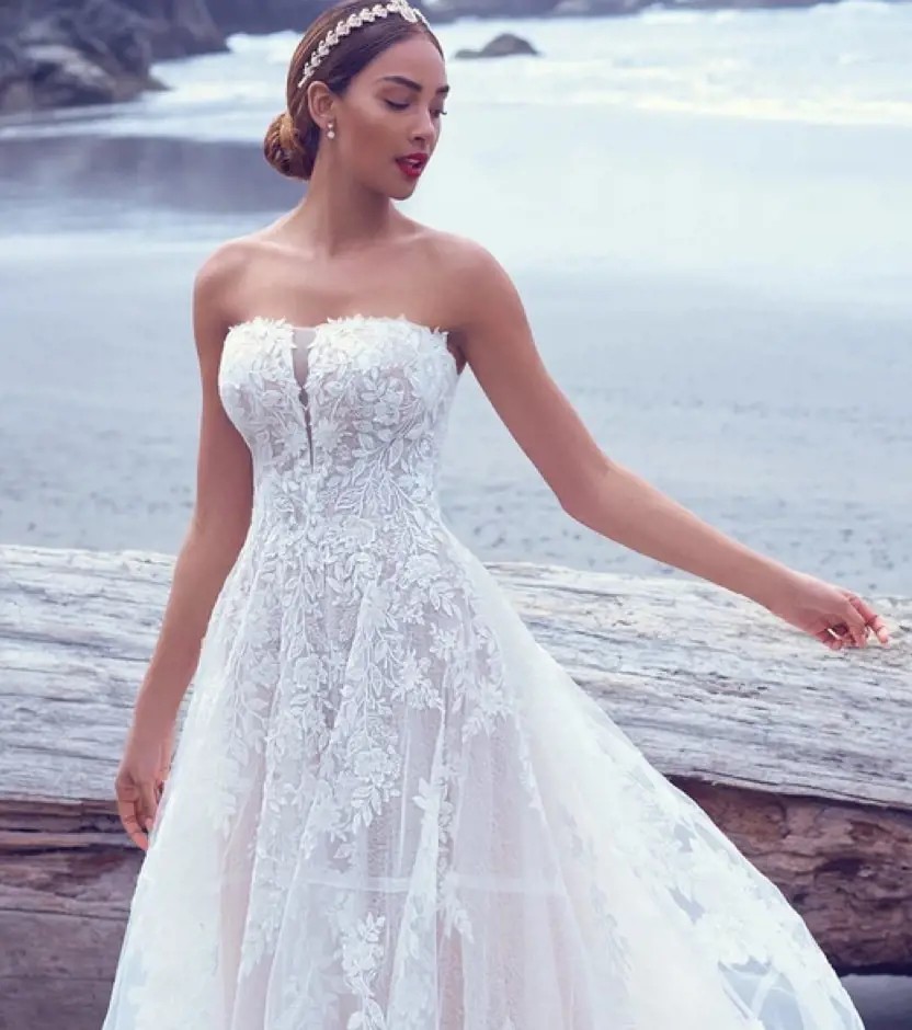 Model wearing a gown by Sottero & Midgley