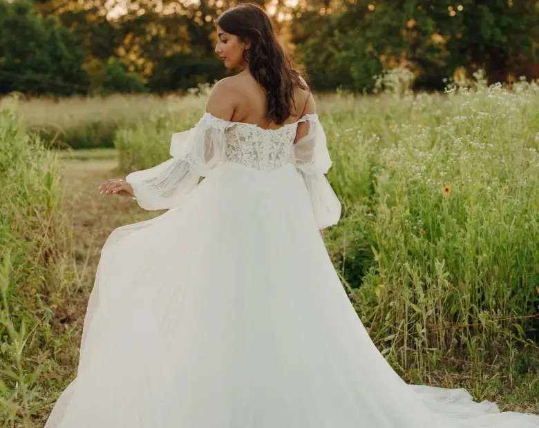 stella york wedding gown back