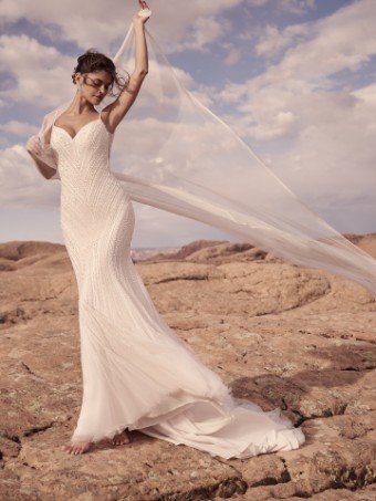 BOSTON #0 default Ivory over Soft Pearl (gown with Ivory Illusion) thumbnail