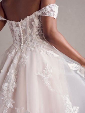 JANICE #2 Ivory over Blush (gown with Natural Illusion) thumbnail