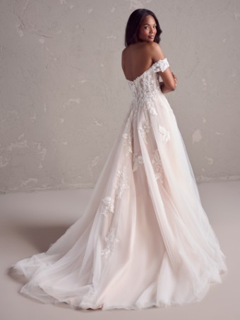 JANICE #3 Ivory over Blush (gown with Natural Illusion) thumbnail