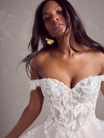 JANICE #1 Ivory over Blush (gown with Natural Illusion) thumbnail