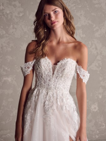 MARGUERITE #2 All Ivory (gown with Ivory Illusion) thumbnail