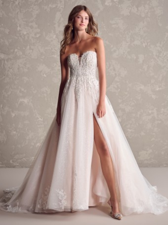 MARGUERITE #1 All Ivory (gown with Ivory Illusion) thumbnail
