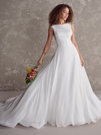 LAUREL #0 default Ivory (gown with Natural Illusion) thumbnail