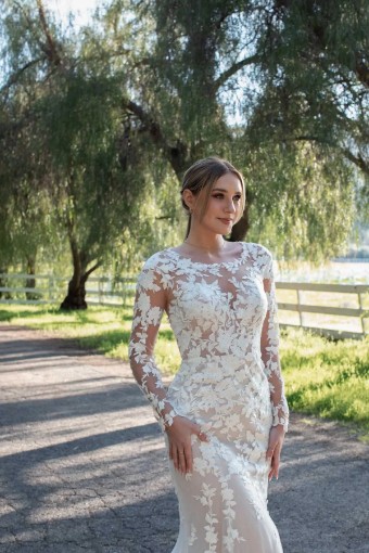 Darcy - with or without glitter tulle underlay #0 default Ivory/Ivory thumbnail