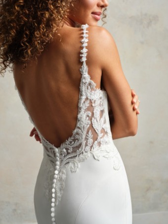 MEGAN #3 All Ivory (gown with Ivory Illusion) thumbnail