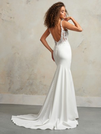 MEGAN #1 All Ivory (gown with Ivory Illusion) thumbnail