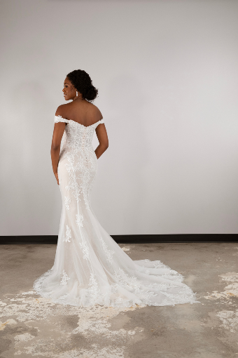 Marta #1 (IV-RM) IVORY LACE AND TULLE OVER RUM GOWN thumbnail