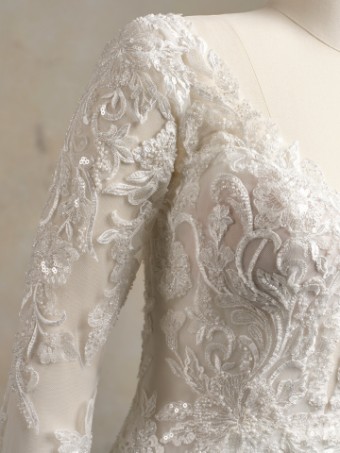 ANASTASIA #1 All Ivory (gown with Ivory Illusion) thumbnail