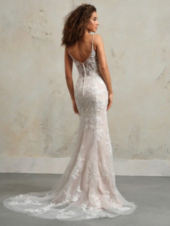 NICOLETTE #2 Ivory (gown with Natural Illusion) thumbnail