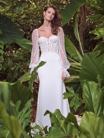 DORITTE #0 default Ivory (gown with Natural Illusion) thumbnail