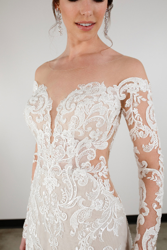 Holly Winters #2 default (IVIV-PL) Ivory Lace & Tulle over Ivory Gown w Porcelain Tulle Illusion thumbnail