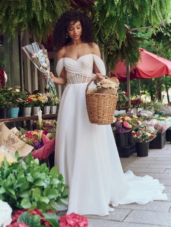 SUNNY #3 All Ivory (gown with Ivory Illusion) thumbnail